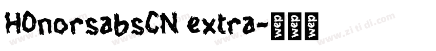 HOnorsabsCN extra字体转换
